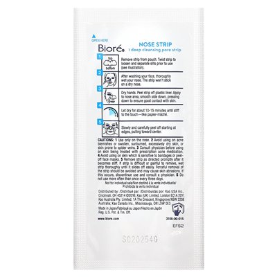 Biore, Deep Pore Strips, Original, 8 Nasenstreifen
