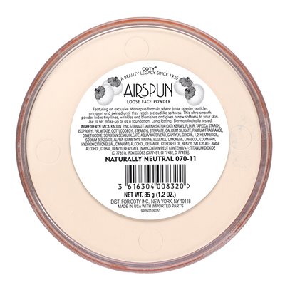 Airspun Loser Gesichtspuder, Natürlich Neutral 070-11, 1,2 oz (35 g)