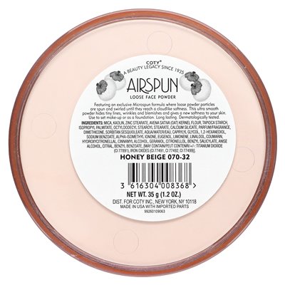 Airspun, Loose Face Powder, Honey Beige 070-32, 1.2 oz (35 g)