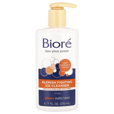 Biore, Blemish Fighting Ice Cleanser, 6,77 Fl Oz (200 ml)