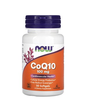 NOW Foods, CoQ10, 100 mg, 50 miękkich kapsułek