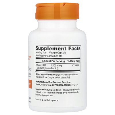 Najlepszy, w pełni aktywny B12, 1500 mcg, 60 czapek wegetariańskich Najlepszy, w pełni aktywny B12, 1500 mcg, 60 czapek wegetariańskich