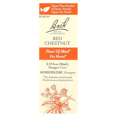 Bach, oryginalne środki zaradcze, czerwony kasztan, 0,35 fl oz (10 ml)