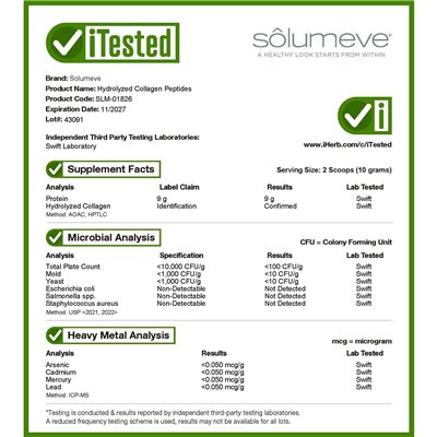Solumeve, hydrolizowane peptydy kolagenowe proszek, niezmożony, 1,01 funta (460 g)