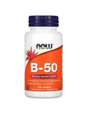 NOW Foods, B-50, 100 tabletek NOW Foods, B-50, 100 tabletek