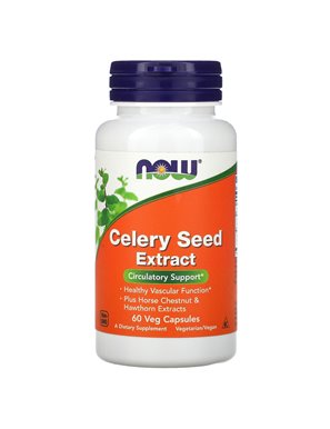 NOW Foods, Celery Seed Extract, 60 Vegetarian Capsules NOW Foods, Celery Seed Extract, 60 Vegetarian Capsules
