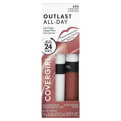 Covergirl, Outlast All-Day, Lippenfarbe, 626 Canyon, 2-teiliges Set