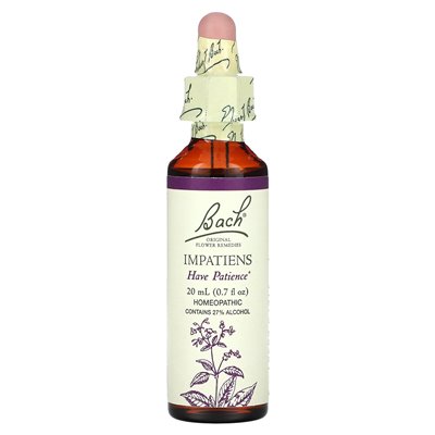 Bach, Original Flower Remedies, Impatiens, 0.7 fl oz (20 ml) Bach, Original Flower Remedies, Impatiens, 0.7 fl oz (20 ml)