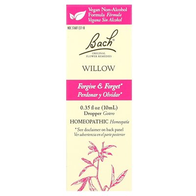 Bach, oryginalne środki zaradcze, wierzba, 0,35 fl oz (10 ml)
