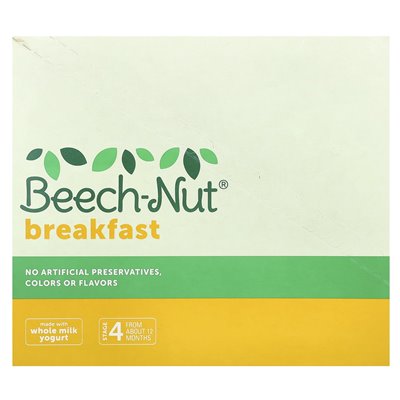 Beecch-Nut, Śniadanie, 12+ Miesięcy, Jogurt, Banan & Truskawka, 12 Puszek, 3.5 oz (99 g) Każda