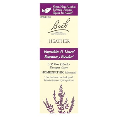 Bach, oryginalne środki zaradcze, Heather, 0,35 fl oz (10 ml)