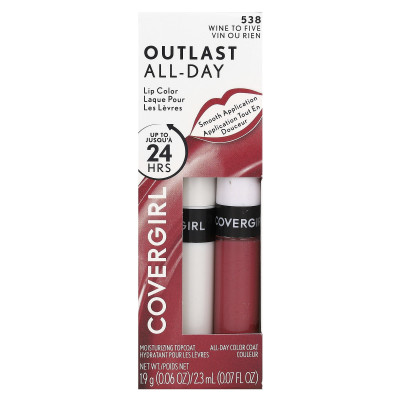 Covergirl, Outlast All-Day, warga, 538 wino do pięciu, 2-częściowych zestawów