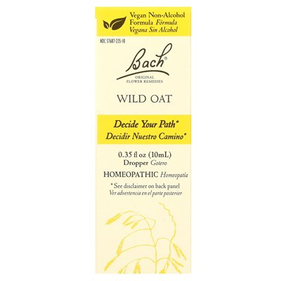 Bach, oryginalne środki zaradcze, owsiane, 0,35 fl oz (10 ml)