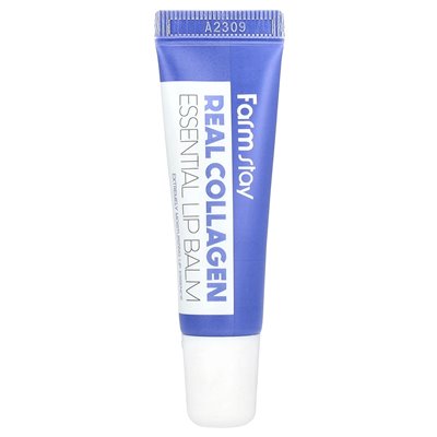 Farmstay, Real Collagen Essential Lip Balm, 0,35 uncji (10 g)