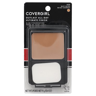Covergirl, Outlast All-Day, Ultimate Make-up 3-in-1 Foundation, 425 Buff Beige, 0,4 Unzen (11 g)