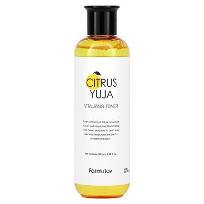 Farmstay, Citrus Yuja, Vitalisierendes Gesichtswasser, 6,46 fl oz (280 ml)