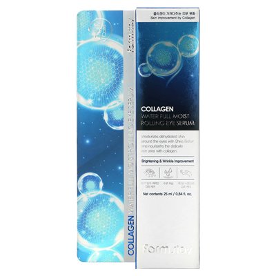Farmstay, kolagen woda pełna wilgotna serum do oczu, 0,84 fl oz (25 ml) Farmstay, kolagen woda pełna wilgotna serum do oczu, 0,84 fl oz (25 ml)