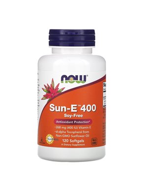 NOW Foods, Sun-E 400, 120 Softgeli NOW Foods, Sun-E 400, 120 Softgeli