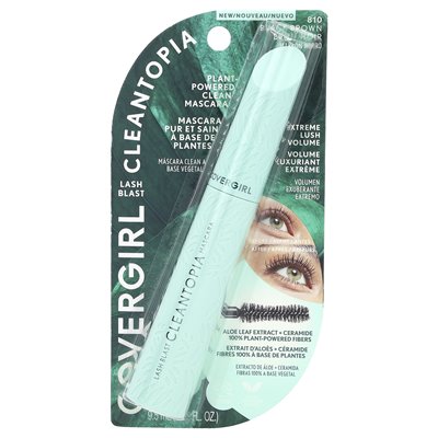 Covergirl, Lash Blast, Cleantopia Mascara, 810 Black Brown, 0,32 Fl Oz (9,5 ml)