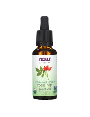 NOW Foods, Rozwiązania, Certyfikowany Organiczny Olej z Nasion Dzikiej Róży, 1 uncja (30 ml)
