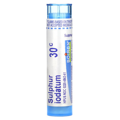 Boiron, siarka jodatum, 30c, zimna ulga, około 80 granulków