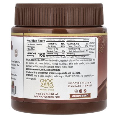 Choczero, Milk Cocoa Ledelnut Spread, 12 uncji (340 g)