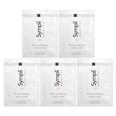 Sympli Beautiful, Hinking Beauty Sheet Mask, 5 masek, 0,85 fl oz (25 ml)