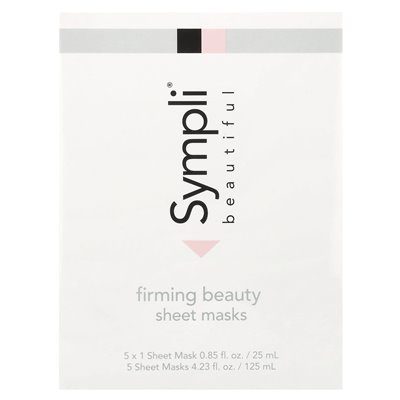 Sympli Beautiful, Hinking Beauty Sheet Mask, 5 masek, 0,85 fl oz (25 ml)
