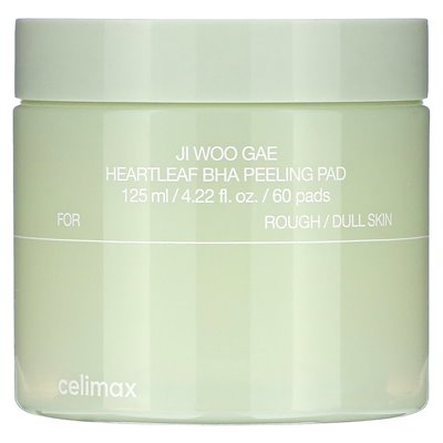 Celimax, Ji Woo Gae Heartleaf Bha Pading, 60 podkładek, 4,22 ml (125 ml) Celimax, Ji Woo Gae Heartleaf Bha Pading, 60 podkładek, 4,22 ml (125 ml)