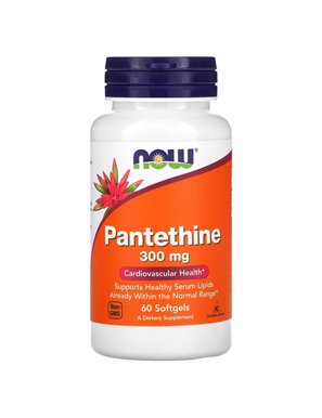 NOW Foods, Pantetyna, 300 mg, 60 Softgele