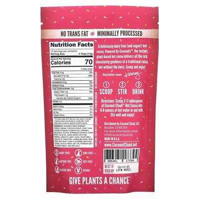 Coconut Cloud, vegane heiße Schokolade, Geburtstagstorte, 7 oz (198 g)