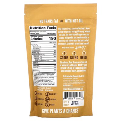 Coconut Cloud, veganer Latte Frappe mit gesalzenem Karamell, 8 oz (227 g)