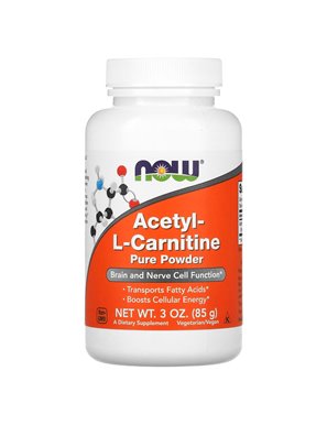 NOW Foods, Acetyl-L-Karnityna, 3 uncji (85 g)