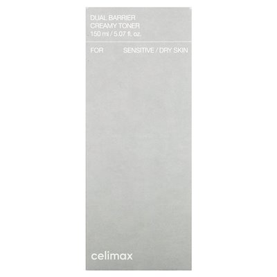 Celimax, double barrier cream, fort sensitive/dry skin, 5.07 fl oz (150 ml)