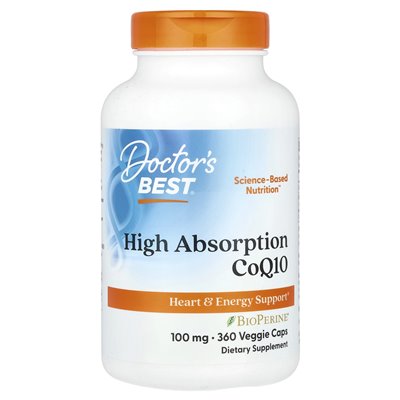 Bestes hochabsorbierbares CoQ10 100 mg, 360 vegetarische Kapseln