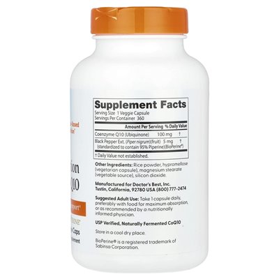 Best High Absorption Coq10 100mg 360 Vegetarian Caps