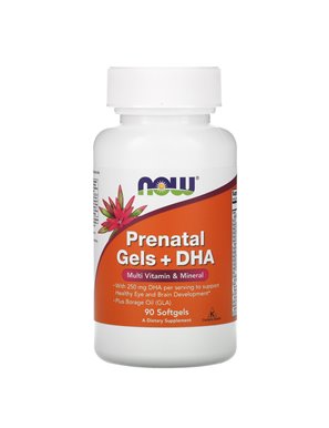 NOW Foods, Prenatal Gels + DHA, 90 Softgels NOW Foods, Prenatal Gels + DHA, 90 Softgels