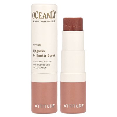 Attitude, Oceanly™, Lipgloss, Ingwer, 0,12 oz (3,4 g)