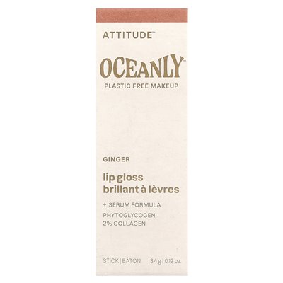 Postawa, Oceanly ™, błyszczyk do ust, imbir, 0,12 uncji (3,4 g)