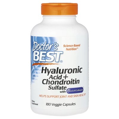 Best Doctor, Hyaluronic Acid + Chondroitin Sulfate with BioCell Collagen, 180 Vegetarian Capsules