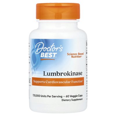 Best, lumbrokinase, 60 vegetarian caps