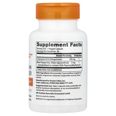Best Doctor, High Absorption COQ10, 100mg, 60 Vegetarian Caps
