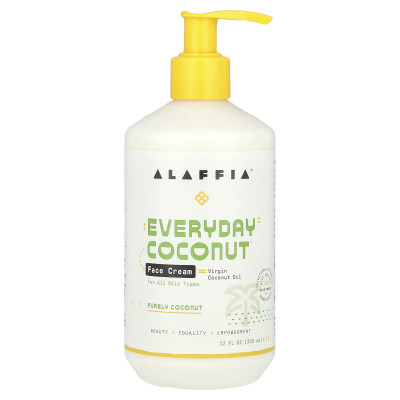 Alaffia Everyday Coconut Face Cream Pure Coconut 12 Flora (355 ml)