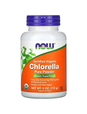 NOW Foods, zertifizierte Bio-Chlorella, reines Pulver, 4 oz (113 g)
