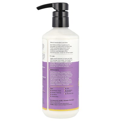 Alaffia, Babies & Kids Edgener & Detangler, Lemon Lavender, 16 Fl Oz (473 ml) Alaffia, Babies & Kids Edgener & Detangler, Lemon Lavender, 16 Fl Oz (473 ml)