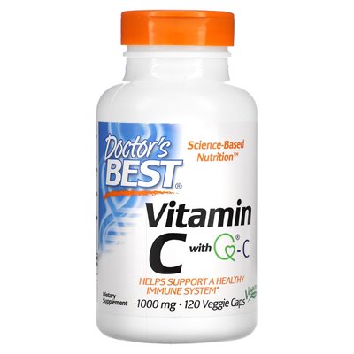 Doctor Best, Vitamin C with QC, 1000 mg, 120 Vegetarian Caps