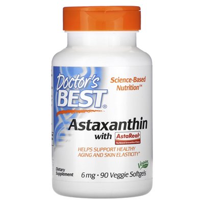 Doctor's Best, Astaxanthin mit Astareal, 6 mg, 90 weiche Gemüse