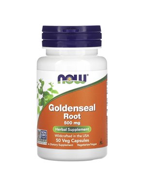 NOW Foods, Korzeń Goldenseal, 500 mg, 50 Kapsułek Wegetariańskich