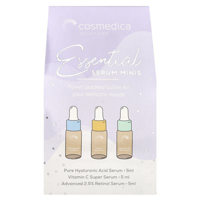 Cosmedica Skincare, Essential Serum Minis, 3-teiliges Set