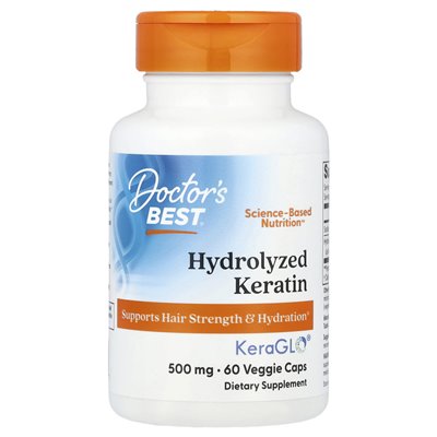 Najlepszy, hydrolizowany keratyna, 500 mg, 60 czapek wegetariańskich Najlepszy, hydrolizowany keratyna, 500 mg, 60 czapek wegetariańskich